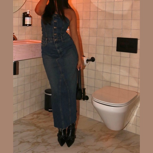 NEW Zara denim midi dress - Picture 14 of 16